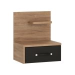 Monaco 1 Drawer Right Hand Bedside Table Natural