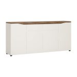 Toledo 4 Door White Sideboard White