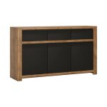 Havana 3 Door Black Sideboard Black