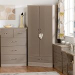 Nevada 2 Door 1 Drawer Oyster Wardrobe Oyster
