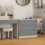Nevada Grey 3 Chest of Drawer Grey
