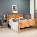 Nevada 2 Drawer Grey Bedside Table Grey