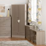 Nevada 2 Drawer Oyster Bedside Table Oyster