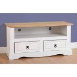 Corona White Flat Screen TV Unit White