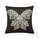 Butterfly Tapestry Cushion Multi coloured