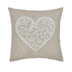 Vintage Heart Natural Cushion Natural