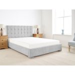 Hepworth Upholstered Bed Frame Silver