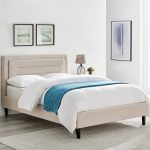 Picasso Mink Velvet Bed Frame Mink