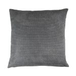 Chenille Charcoal Spot Cushion Charcoal