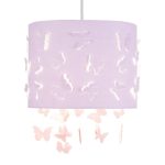 Butterfly Cut Out Pendant Shade Purple