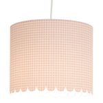 Gingham Pink Pendant Shade Pink