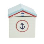 Beach Hut Trinket Pot White