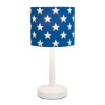 Blue Star LED Table Lamp and Shade Blue