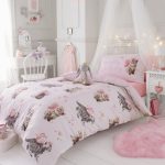 Heart of Gold Kittens Duvet Cover and Pillowcase Set Pink