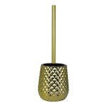 Gold Textured Toilet Brush Gold
