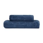 Anchor Sculptured Blue Towel Blue
