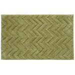 Chevron Sculptured Sage Bath Mat Sage