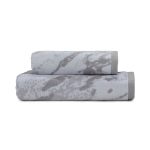 Marble Grey Bath Towel Grey