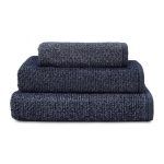Marl Navy Towel Navy
