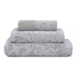 Dorma Winchester Jacquard Border Towel Grey
