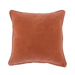 Clara Velvet Brick Cushion Orange