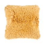 Large Brooke Textured Ochre Cushion Ochre