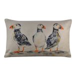 Puffin Cushion White