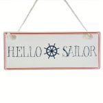 Hello Sailor Plaque Blue