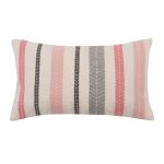 Retro Stripe Blush Boudoir Cushion Blush