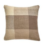 Woven Check Natural Cushion Cover Natural