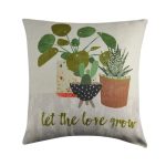 Let the Love Grow Cushion Green