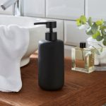 Elements Matt Black Lotion Dispenser Black