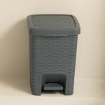 Addis Rattan Charcoal Pedal Bin Charcoal