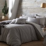 Apple Tree Strata Grey 100% Cotton Duvet Cover and Pillowcase Set Grey