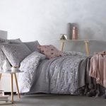 Apple Tree Terrazzo Grey 100% Cotton Duvet Cover and Pillowcase Set Grey