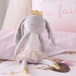 Ballerina Bunny Plush Grey
