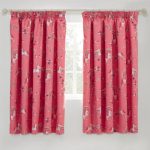 Unicorn Blackout Pencil Pleat Kids Curtains Pink