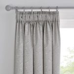 Floating Clouds Blackout Pencil Pleat Curtains Grey