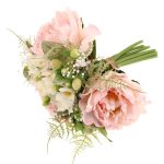 Peony with Pearls 32cm Bouquet Pink