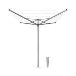 Brabantia 40 Metre 4 Arm Rotary Top Spinner Washing Line Grey