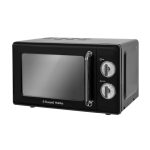 Russell Hobbs Retro 700W 17L Black Manual Microwave Black