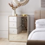 Harriet Mirrored 4 Drawer Chest Silver