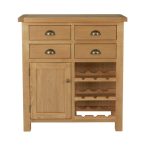 Sherbourne Oak Wine Cabinet Natural