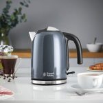 Russell Hobbs Colours Plus 1.7L Storm Grey Kettle Grey