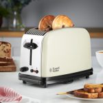 Russell Hobbs Colours Plus 2 Slice Cream Toaster Cream