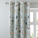 Petunia Green Blackout Eyelet Curtains Green