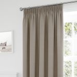 Tyla Natural Blackout Pencil Pleat Curtains Natural