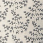 Haiku Grey Glitter Fabric Grey