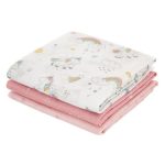 Unicorn Dreams Pack of 3 Muslins MultiColoured