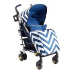 My Babiie MB51 Blue Chevron Stroller Blue
